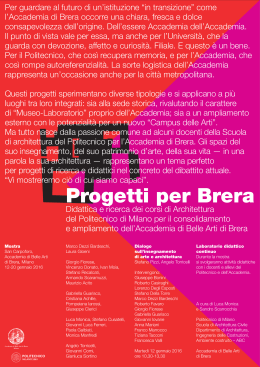Manifesto mostra brera 03 - Eventi del Politecnico di Milano