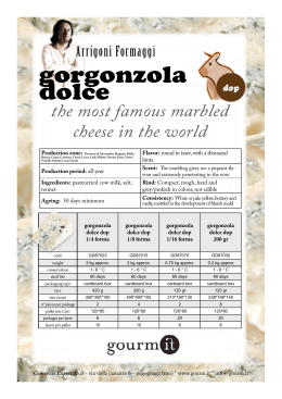 PDF > gorgonzola dolce