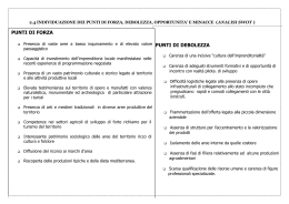 Analisi swot - Euromed Carrefour Sicilia