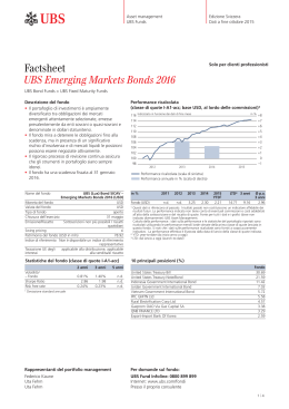 Factsheet UBS Emerging Markets Bonds 2016