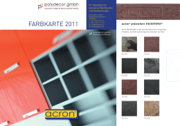 Acron® Farbkarte 2011
