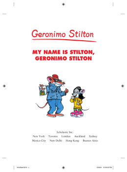 MY NAME IS STILTON, GERONIMO STILTON