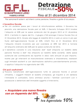 Iva Agevolata 10% - GFL INFISSI ROMA di Gianfranco Lenci