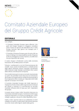 Comitato Aziendale Europeo del Gruppo Crédit Agricole