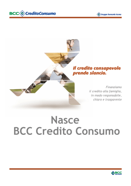 La nuova società di Credito al Consumo del Gruppo Bancario ICCREA