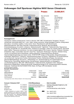 Volkswagen Golf Sportsvan Highline NAVI Xenon Climatronic Prezzo