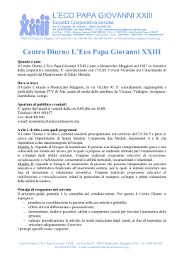 Centro Diurno L`Eco Papa Giovanni XXIII