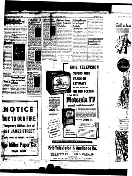 ERIE TELEVISI0N - NYS Historic Newspapers