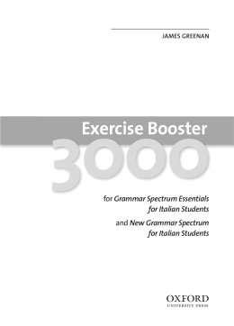 Exercise Booster 3000 - Oxford University Press