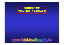 SINDROME TUNNEL CARPALE