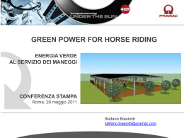 GREEN POWER FOR HORSE RIDING