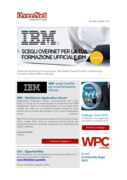 IBM: scegli OverNet per la tua formazione ufficiale IBM