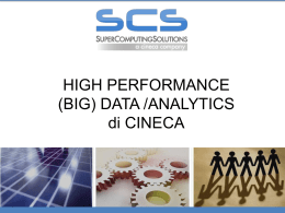 HIGH PERFORMANCE (BIG) DATA /ANALYTICS di CINECA