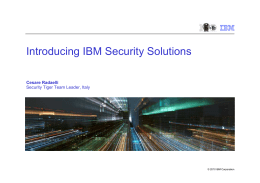 le principali novità da IBM security solutions