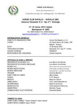 HORSE CLUB RAPALLO - RAPALLO (GE) Concorso