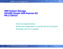 IBM System Storage DS3400 Simple SAN Express Kit PN.172641U