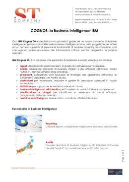 COGNOS: la Business Intelligence IBM