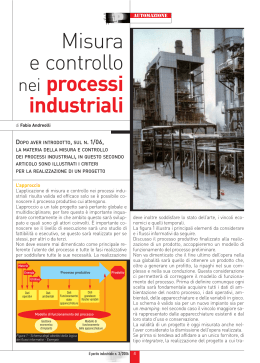 Misura e controllo nei processi industriali