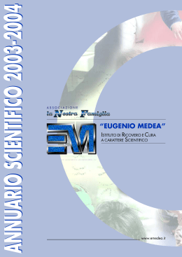 annuario scientifico 2003-2004 “eugenio medea”