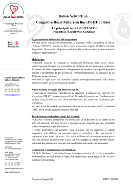 Italian Network on Congestive Heart Failure on line (IN-HF