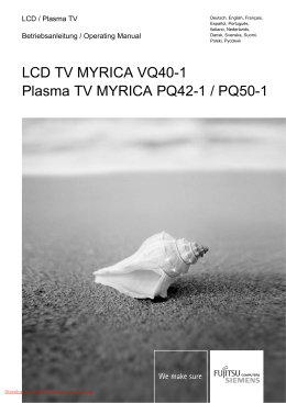 Fujitsu Myrica PQ50-1 Tv User Guide Manual Operating