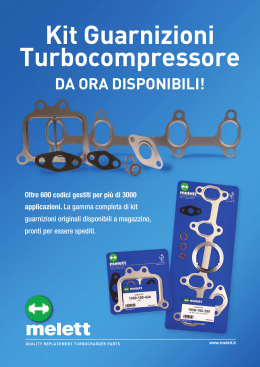 Kit Guarnizioni Turbocompressore