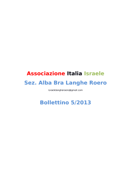 Bollettino 05.2013 - Associazione Italia