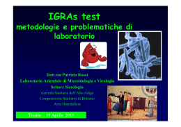 Rossi_IGRAs metodologie e propblematiche di laboratorio