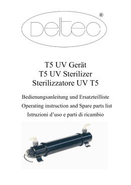 T5 UV Geräte - Deltec