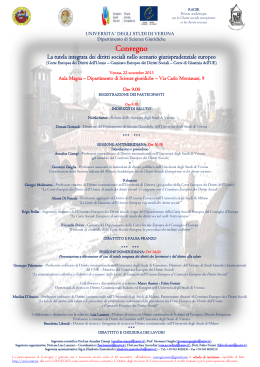 verona 22 novembre - Associazione Italiana dei Costituzionalisti