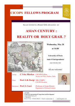 ASIAN CENTURY : REALITY OR HOLY GRAIL ?