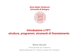 Silvia Vecchi - Università di Bologna