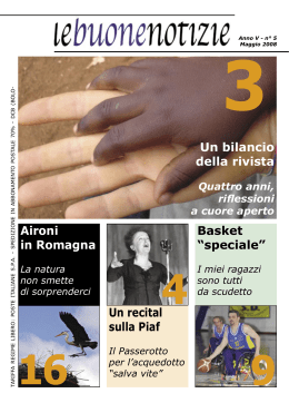 Un bilancio della rivista Aironi in Romagna Un recital sulla Piaf