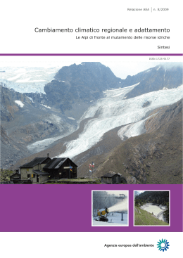 Regional climate change and adaptation — The Alps