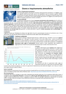 Ozono e inquinamento atmosferico
