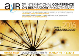 3rd international conference on respiratory physiotherapy