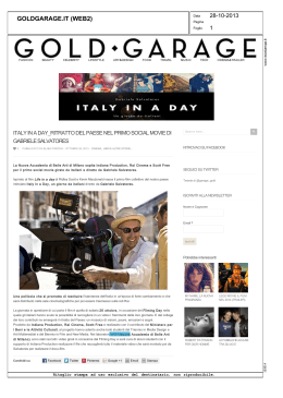 GOLDGARAGE IT Del 28-10-2013 ITALY IN A DAY