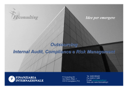 Outsourcing Internal Audit, Compliance e Risk