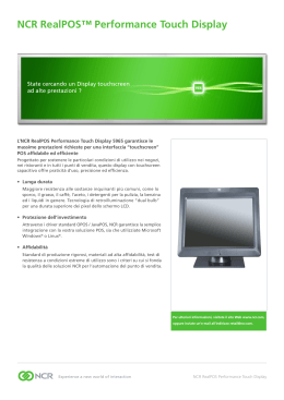 NCR RealPOS™ Performance Touch Display