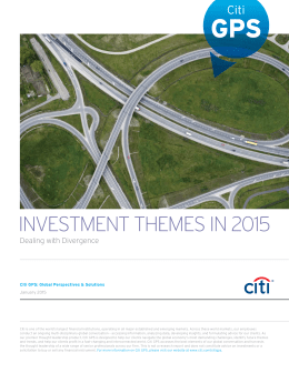 INVESTMENT THEMES IN 2015