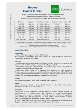 SP 107 - Scheda informativa LG Classica Rovere Grandi formati