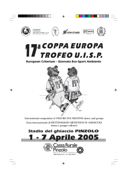 17ª Coppa Europa - Trofeo U.I.S.P. - Pinzolo 1