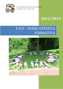 2012/2013 P.O.F – PIANO OFFERTA FORMATIVA