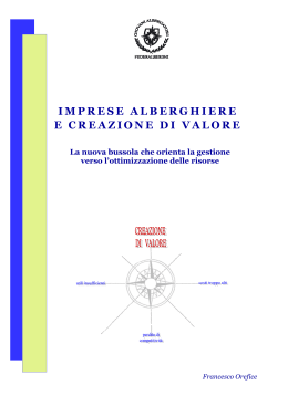 Imprese Alberghiere e creazione di valore (2005)