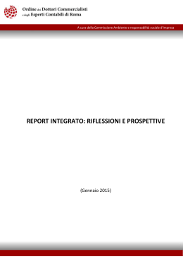 report integrato: riflessioni e prospettive