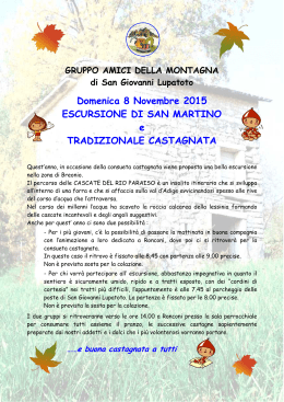 2015-11-08 - CASTAGNATA - Gruppo Amici della Montagna di San
