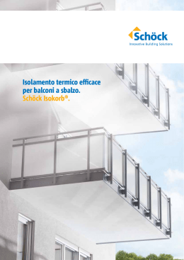 Isolamento termico efficace per balconi a sbalzo