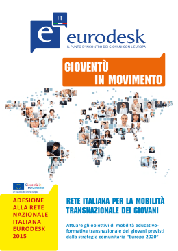 Informazioni per l`Adesione alla Rete Eurodesk