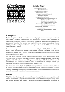 Bright Star - Cineforum Pensotti Bruni – Legnano