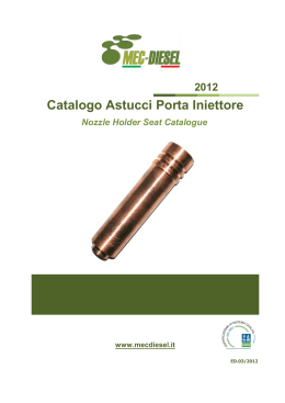 Catalogo Astucci Porta Iniettore - Mec